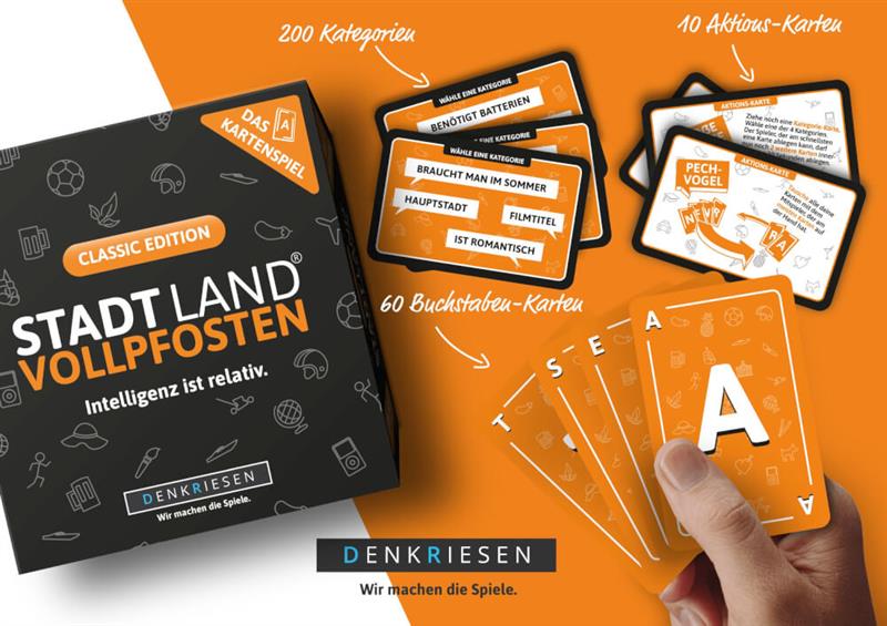 STADT LAND VOLLPFOSTEN: Das Kartenspiel – Classic Edition STADT LAND VOLLPFOSTEN: Das Kartenspiel – Classic Edition