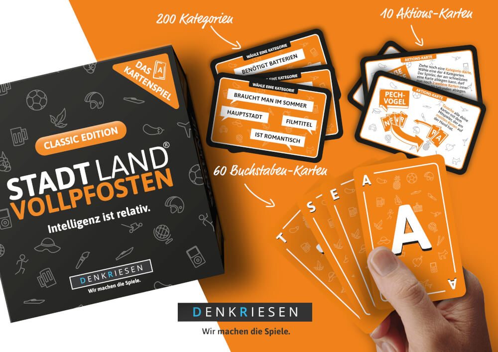 STADT LAND VOLLPFOSTEN: Das Kartenspiel – Classic Edition STADT LAND VOLLPFOSTEN: Das Kartenspiel – Classic Edition