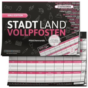 STADT LAND VOLLPFOSTEN® - GIRLS EDITION (DinA4-Format) STADT LAND VOLLPFOSTEN® - GIRLS EDITION (DinA4-Format)