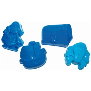 Spielstabil Sandförmchen Pirat, 2 Farben und 4 Motive sortiert Spielstabil Sandförmchen Pirat, 2 Farben und 4 Motive sortiert