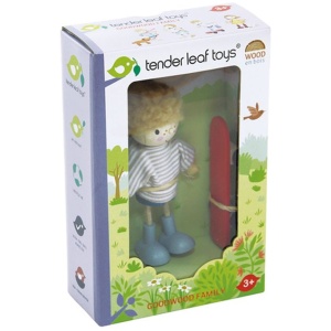 Tenderleaftoys - Edward & Skateboard für Puppenhaus Tenderleaftoys - Edward & Skateboard für Puppenhaus