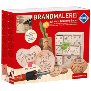 PEBARO Bastelset Brandmalerei Brandmal-Geschenk-Set inkl. Holz PEBARO Bastelset Brandmalerei Brandmal-Geschenk-Set inkl. Holz