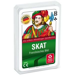 ASS Skat, französisches Bild im Kunststoffetui. Kartenspiel ASS Skat, französisches Bild im Kunststoffetui. Kartenspiel