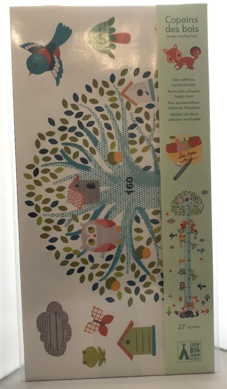 Wandsticker Messlatte: Friends of the woods Wandsticker Messlatte: Friends of the woods