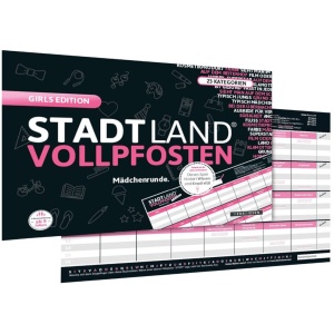 STADT LAND VOLLPFOSTEN® - GIRLS EDITION (DinA4-Format) STADT LAND VOLLPFOSTEN® - GIRLS EDITION (DinA4-Format)