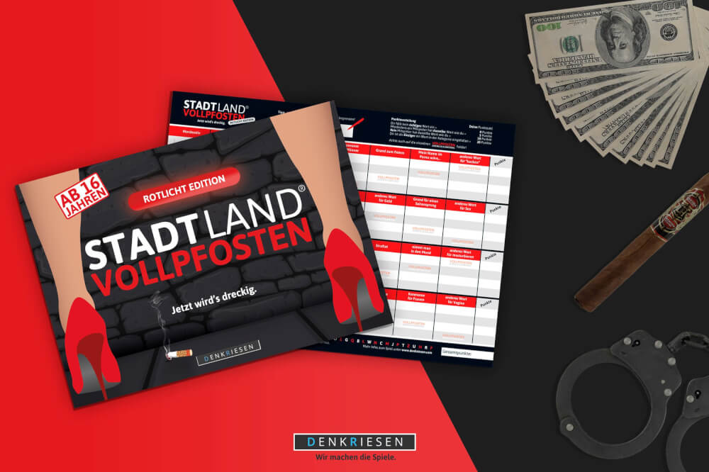 STADT LAND VOLLPFOSTEN - ROTLICHT EDITION (DinA4-Format) STADT LAND VOLLPFOSTEN - ROTLICHT EDITION (DinA4-Format)