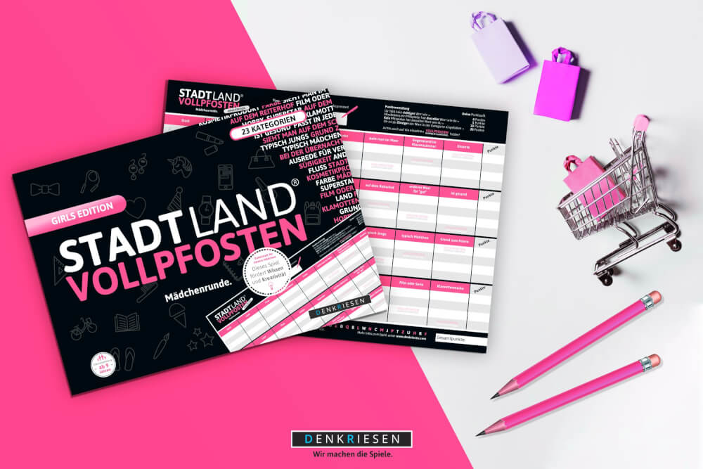 STADT LAND VOLLPFOSTEN® - GIRLS EDITION (DinA4-Format) STADT LAND VOLLPFOSTEN® - GIRLS EDITION (DinA4-Format)