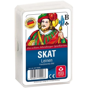 ASS Skat Leinen, französisches Bild. Kartenspiel ASS Skat Leinen, französisches Bild. Kartenspiel