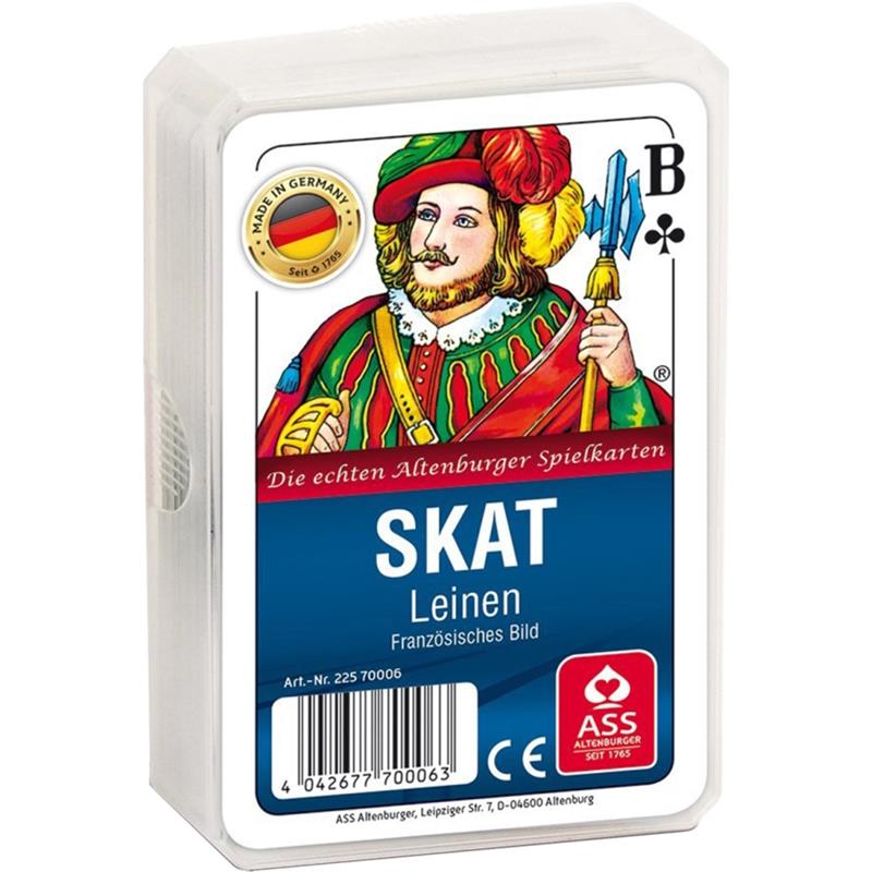 ASS Skat Leinen, französisches Bild. Kartenspiel ASS Skat Leinen, französisches Bild. Kartenspiel