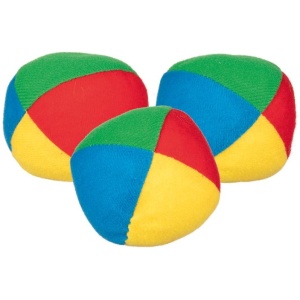 Jonglierball gefüllt mit Kunststoffkugeln sortiert (1 Stück)