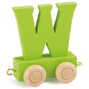 Buchstabenzug bunt W Buchstabenzug bunt W