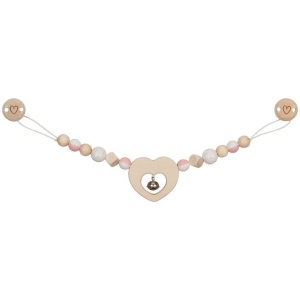 Kinderwagenkette Herz mit Clips Kinderwagenkette Herz mit Clips