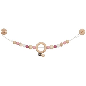 Kinderwagenkette Herz mit Clips Kinderwagenkette Herz mit Clips