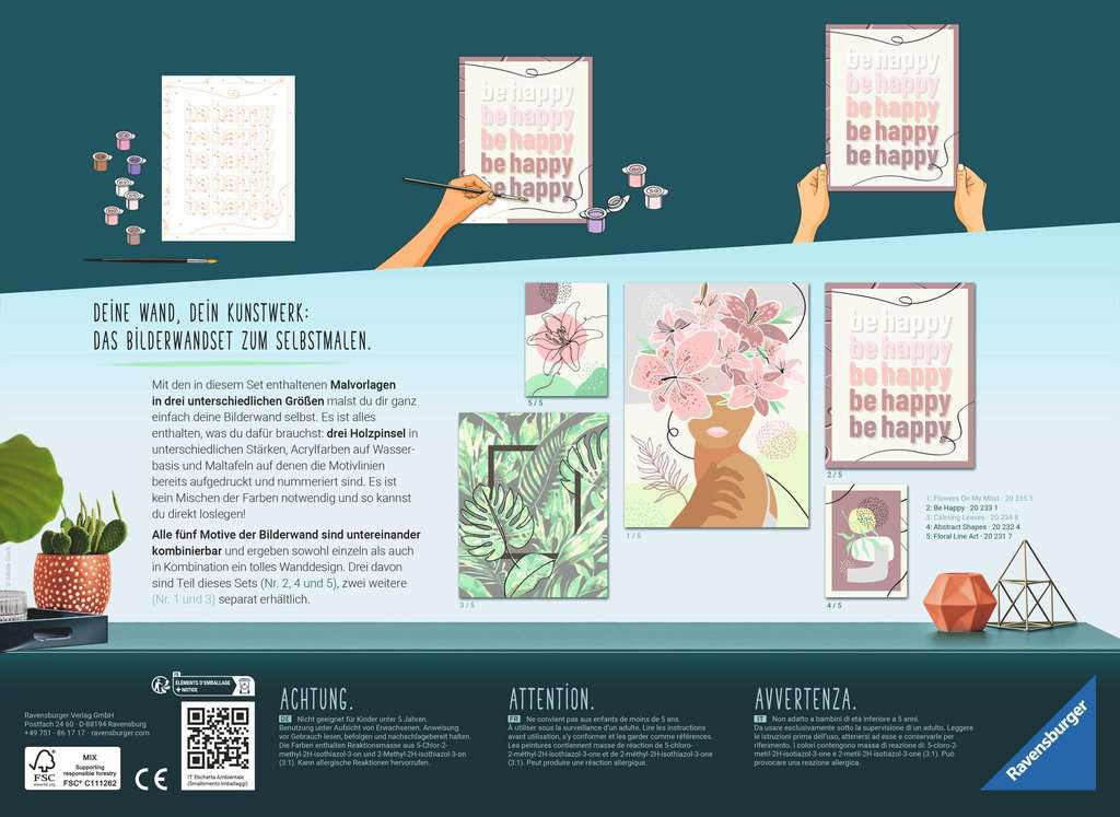 Ravensburger Malen nach Zahlen 20236 ? Picture Wall Set ? ab 12 Jahren Ravensburger Malen nach Zahlen 20236 ? Picture Wall Set ? ab 12 Jahren