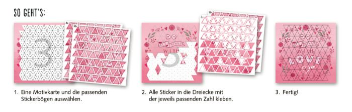 Stickern nach Zahlen - Handlettering-Look (100% selbst gem.) Stickern nach Zahlen - Handlettering-Look (100% selbst gem.)