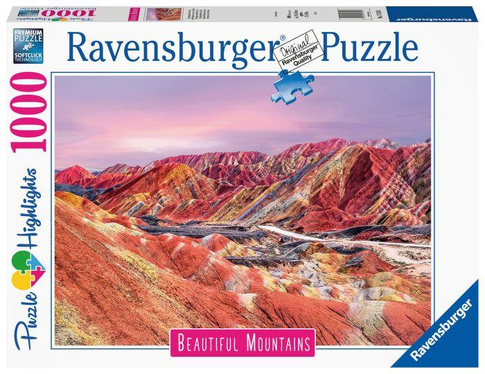 Ravensburger Puzzle 17314 - Regenbogenberge, China - 1000 Teile Puzzle, Beautiful Mountains Kollektion, für Erwachsene Ravensburger Puzzle 17314 - Regenbogenberge, China - 1000 Teile Puzzle, Beautiful Mountains Kollektion, für Erwachsene