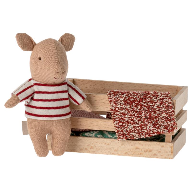 Maileg Pig in box, Baby - Girl Maileg Pig in box, Baby - Girl