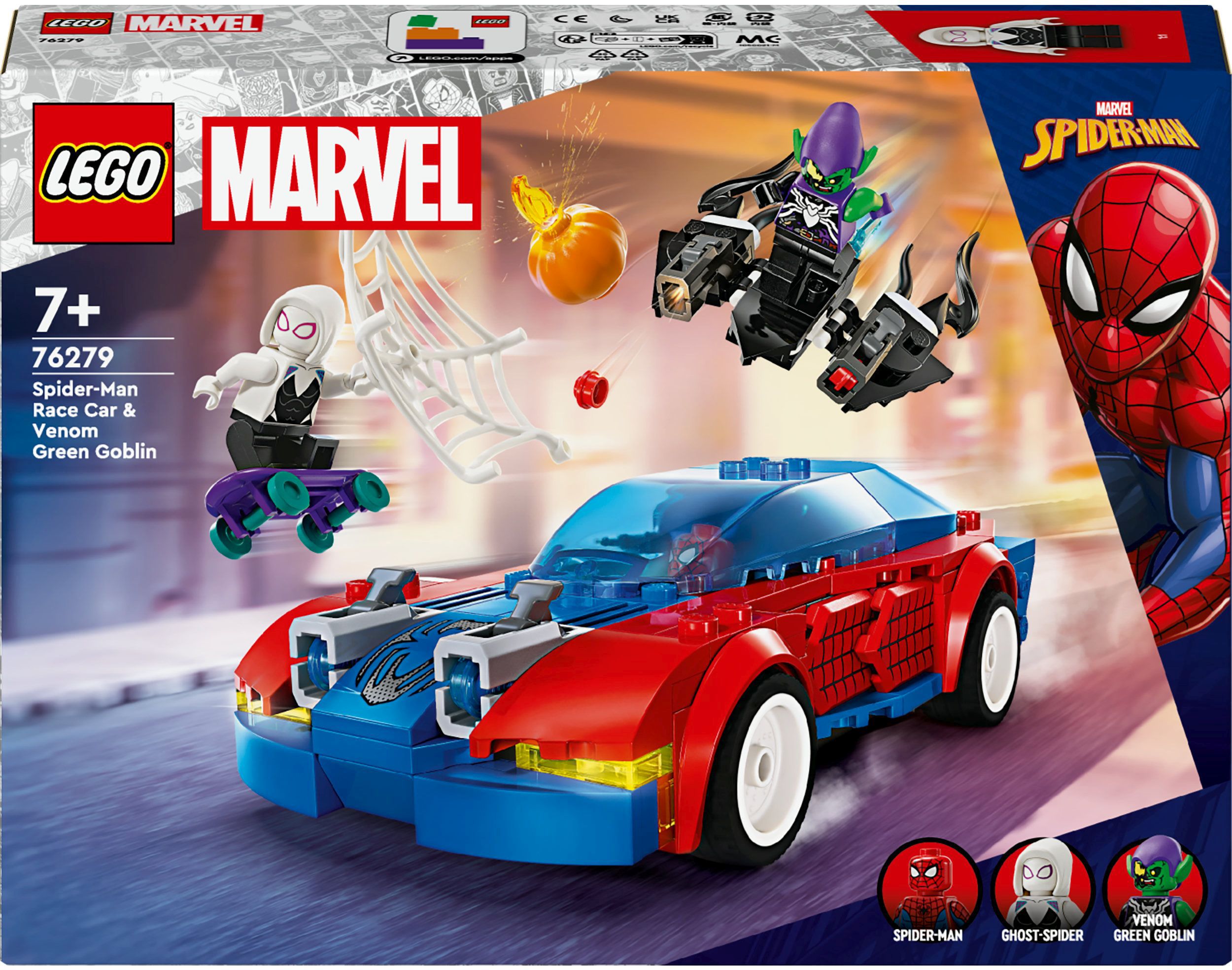 LEGO® Marvel Super Heroes 76279 Spider-Mans Rennauto & Venom Green Goblin LEGO® Marvel Super Heroes 76279 Spider-Mans Rennauto & Venom Green Goblin