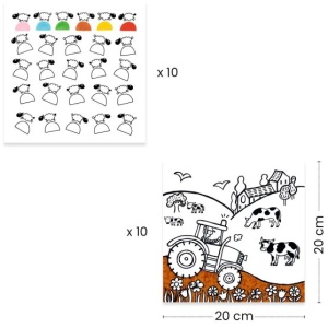 Ausmalbilder 3-6: Bauernhof Ausmalbilder 3-6: Bauernhof