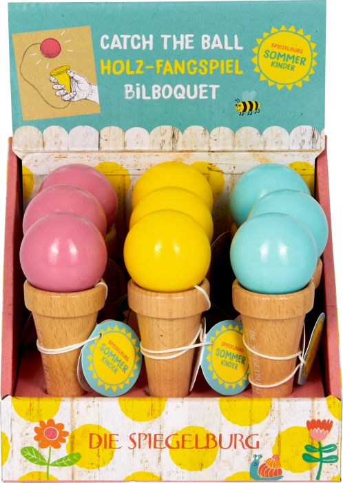 Holz-Fangspiel Eistüte - Spiegelburg Sommerkinder, sortiert (1 Stück) Holz-Fangspiel Eistüte - Spiegelburg Sommerkinder, sortiert (1 Stück)