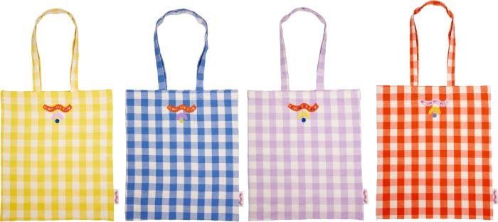 Einkaufsshopper M - COLOR YOUR LIFE Cotton, gelb kariert (1 Stück) Einkaufsshopper M - COLOR YOUR LIFE Cotton, gelb kariert (1 Stück)