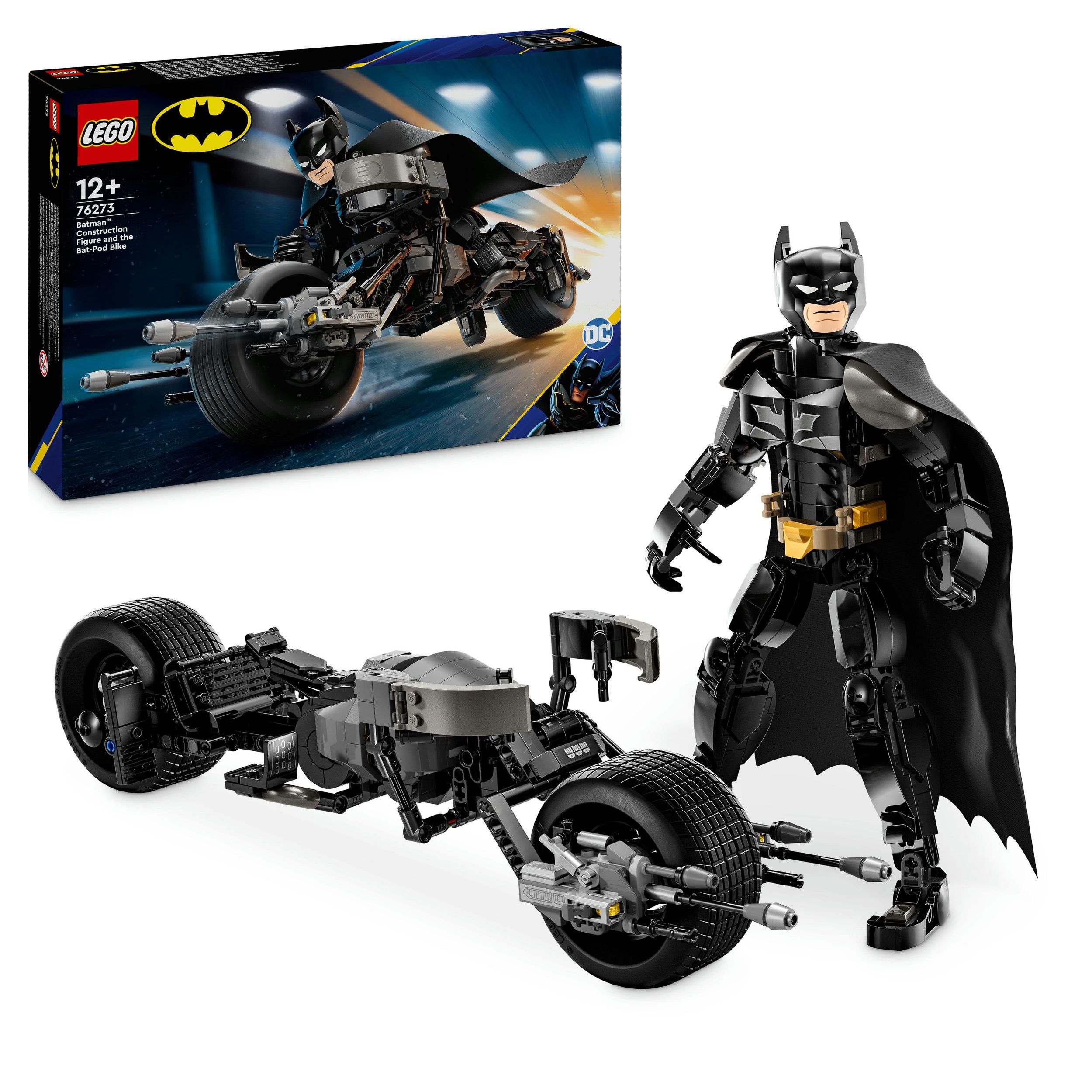 LEGO® DC Comics Super Heroes 76273 Batman™ Baufigur mit dem Batpod LEGO® DC Comics Super Heroes 76273 Batman™ Baufigur mit dem Batpod