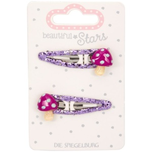 Haarclips Glückspilz no.2 - beautiful Stars, sort. Haarclips Glückspilz no.2 - beautiful Stars, sort.