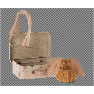 Maileg Fairy clothes in suitcase, Little sister mouse Maileg Fairy clothes in suitcase, Little sister mouse