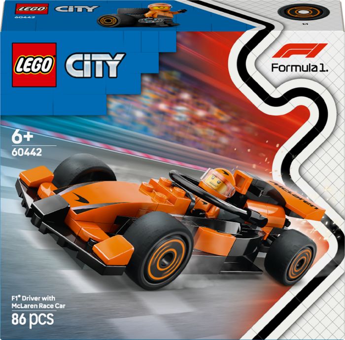 LEGO® City 60442 F1 Rennfahrer mit McLaren Rennauto LEGO® City 60442 F1 Rennfahrer mit McLaren Rennauto