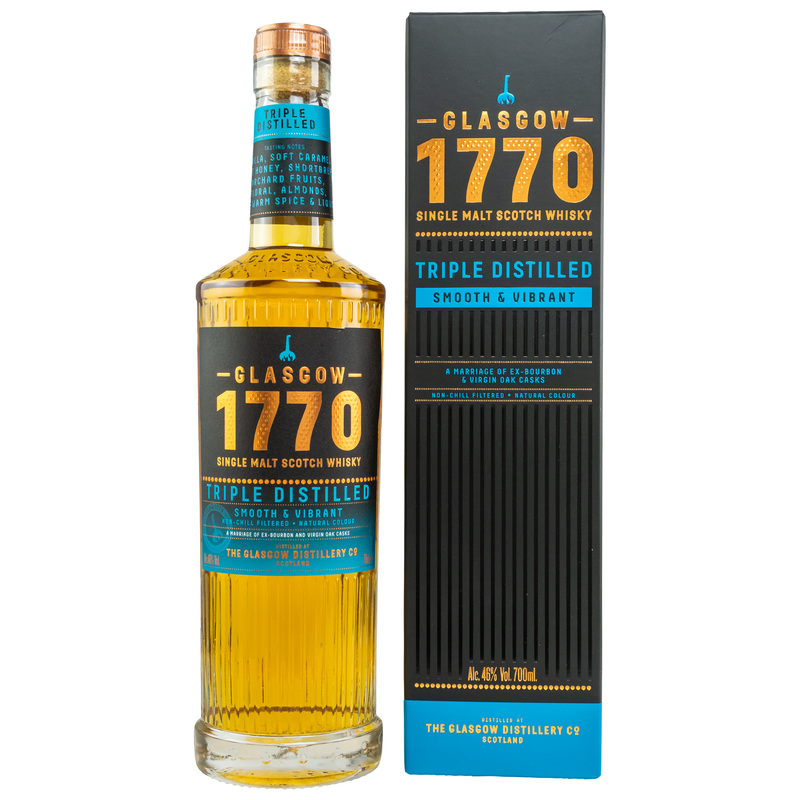 Glasgow 1770 - Triple Distilled Smooth - 700ml Glasgow 1770 - Triple Distilled Smooth - 700ml
