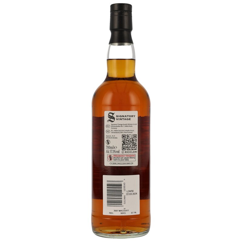 Macduff 2007 - 16 y.o. - Signatory 100 PROOF Exceptional Edition #3 Macduff 2007 - 16 y.o. - Signatory 100 PROOF Exceptional Edition #3