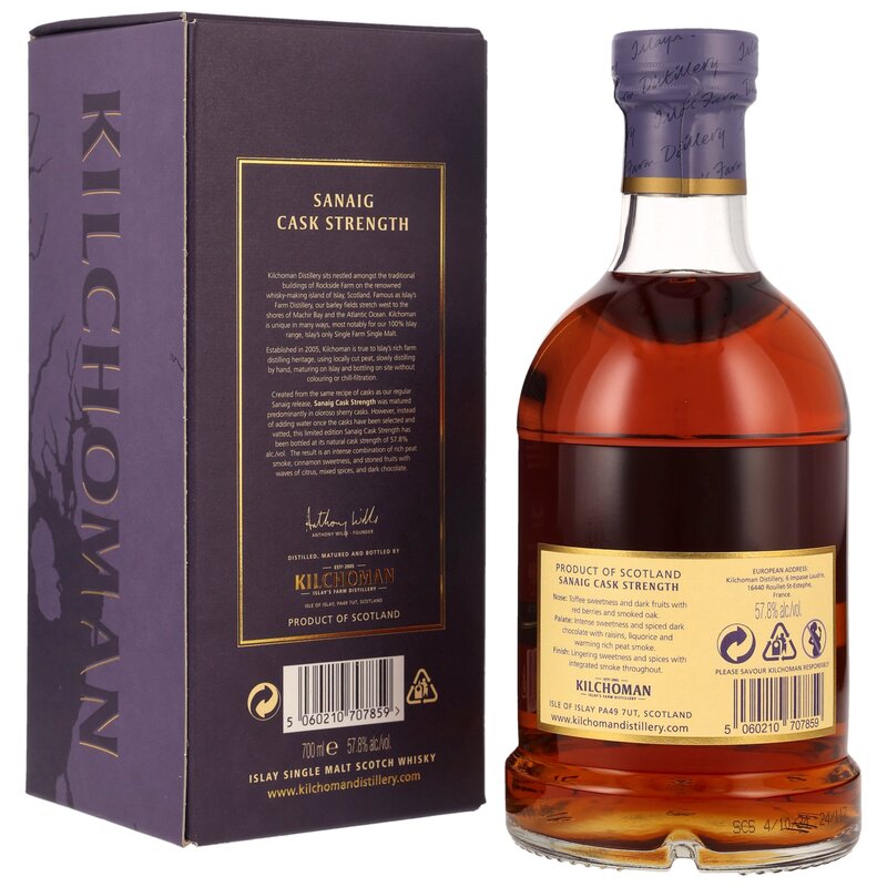 Kilchoman Sanaig Cask Strength - 57,8% Kilchoman Sanaig Cask Strength - 57,8%