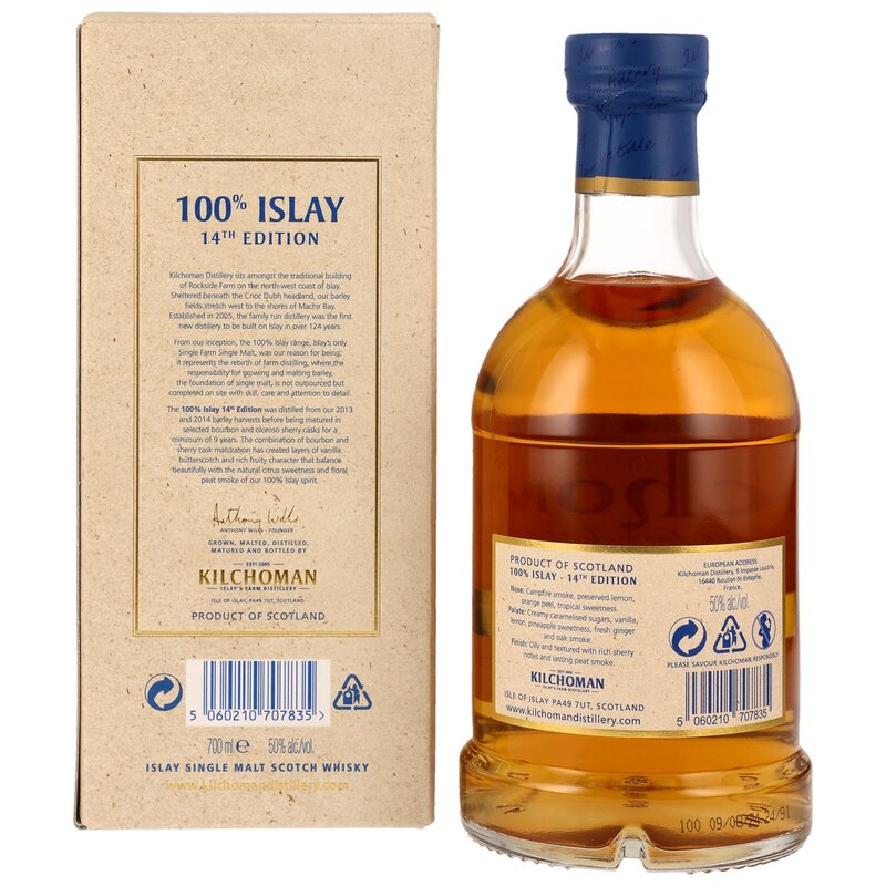 Kilchoman 100% Islay - 14th Edition (2024) Kilchoman 100% Islay - 14th Edition (2024)