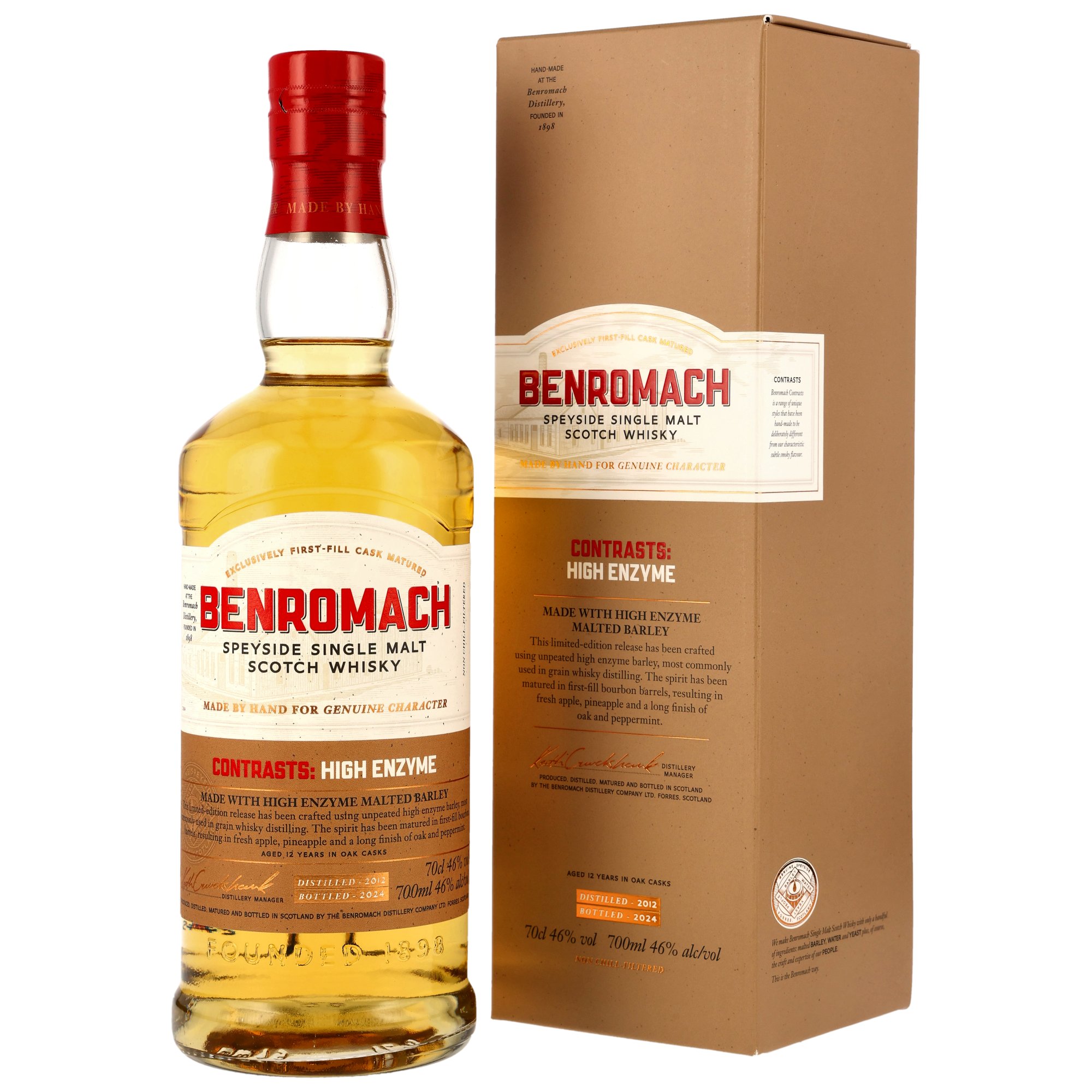 Benromach Contrasts: High Enzyme – 2012/2024 – 1st Fill Bourbon Barrels Benromach Contrasts: High Enzyme – 2012/2024 – 1st Fill Bourbon Barrels