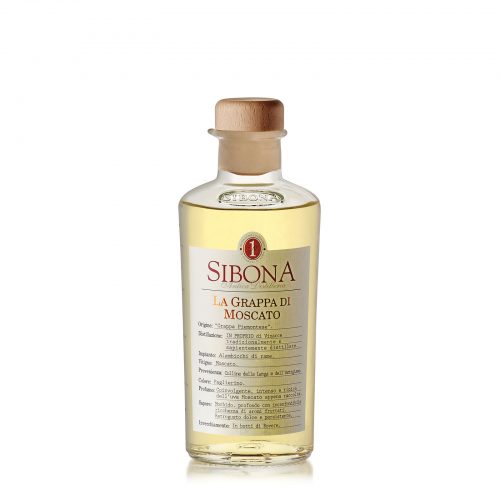 Sibona · Grappa di Moscato 40% vol Sibona · Grappa di Moscato 40% vol