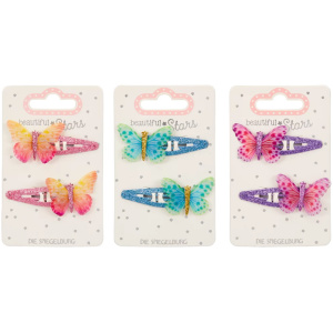 Haarclips Schmetterling no.2 - beautiful Stars, sort. 1 Stück Haarclips Schmetterling no.2 - beautiful Stars, sort. 1 Stück