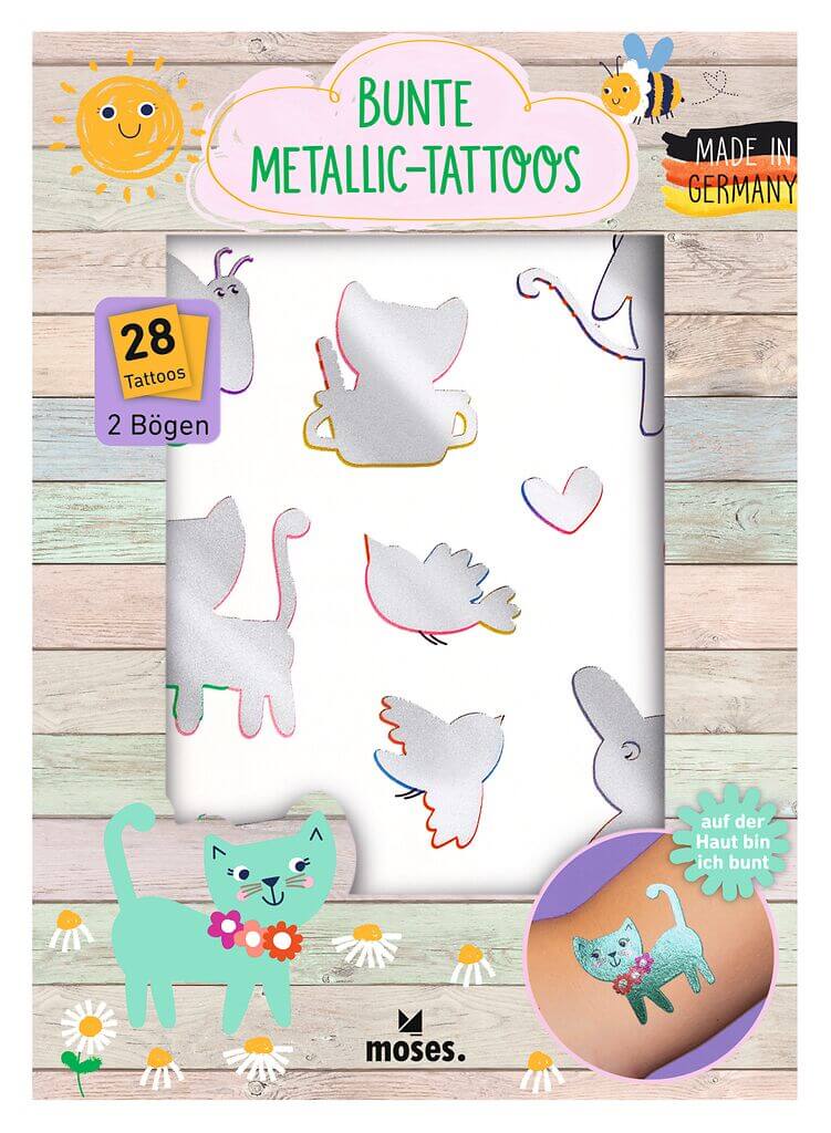 Bunte Metallic-Tattoos Bunte Metallic-Tattoos