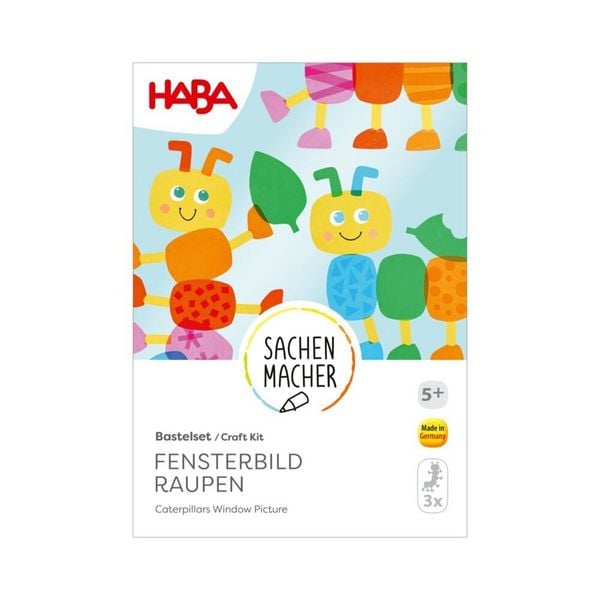 Bastelset - Fensterbild Raupen Bastelset - Fensterbild Raupen