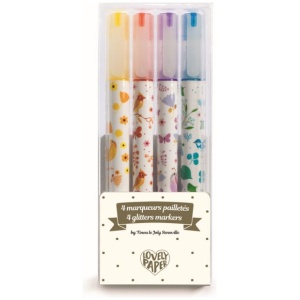 Schreibstifte : 4 Tinou glitter markers Schreibstifte : 4 Tinou glitter markers