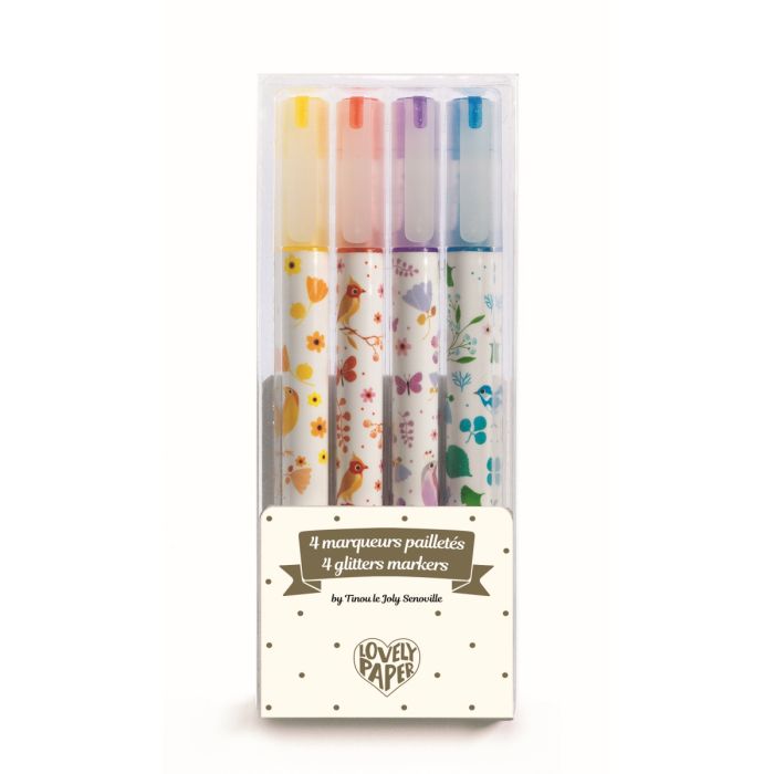 Schreibstifte : 4 Tinou glitter markers Schreibstifte : 4 Tinou glitter markers