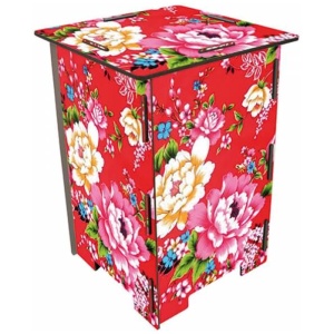 Werkhaus Photohocker Bunte Blumen Werkhaus Photohocker Bunte Blumen