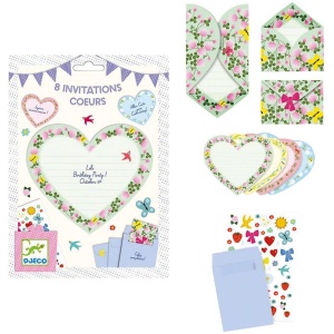 Geburtstag: Herzen Einladungskarten Geburtstag: Herzen Einladungskarten