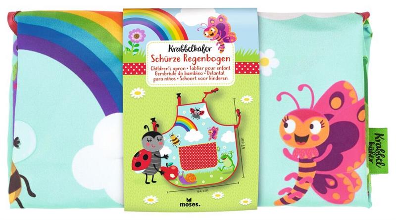 Krabbelkäfer Schürze Regenbogen Krabbelkäfer Schürze Regenbogen