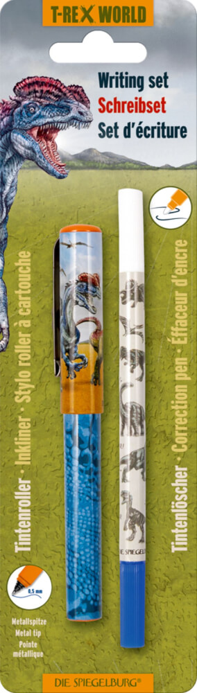 Schreibset T-Rex World Tintenroller+Tintenlöscher im Set Schreibset T-Rex World Tintenroller+Tintenlöscher im Set