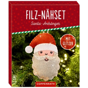 Filz-Nähsets: Weihnachts-Anhänger Santa/Rentier, sortiert (1 Stück) Filz-Nähsets: Weihnachts-Anhänger Santa/Rentier, sortiert (1 Stück)