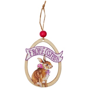 Holz-Anhänger Frohe Ostern