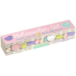 Holzperlen-Set - Fröhliche Ostern