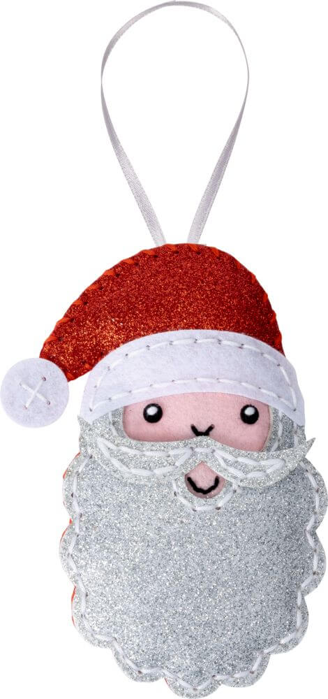Filz-Nähsets: Weihnachts-Anhänger Santa/Rentier, sortiert (1 Stück) Filz-Nähsets: Weihnachts-Anhänger Santa/Rentier, sortiert (1 Stück)