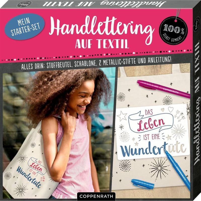 Handlettering auf Textil - Mein Starter-Set (100% s.g.) Handlettering auf Textil - Mein Starter-Set (100% s.g.)