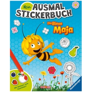 Ravensburger Mein Ausmalstickerbuch Die Biene Maja – Großes Buch mit über 250 Stickern, viele Sticker zum Ausmalen Ravensburger Mein Ausmalstickerbuch Die Biene Maja – Großes Buch mit über 250 Stickern, viele Sticker zum Ausmalen